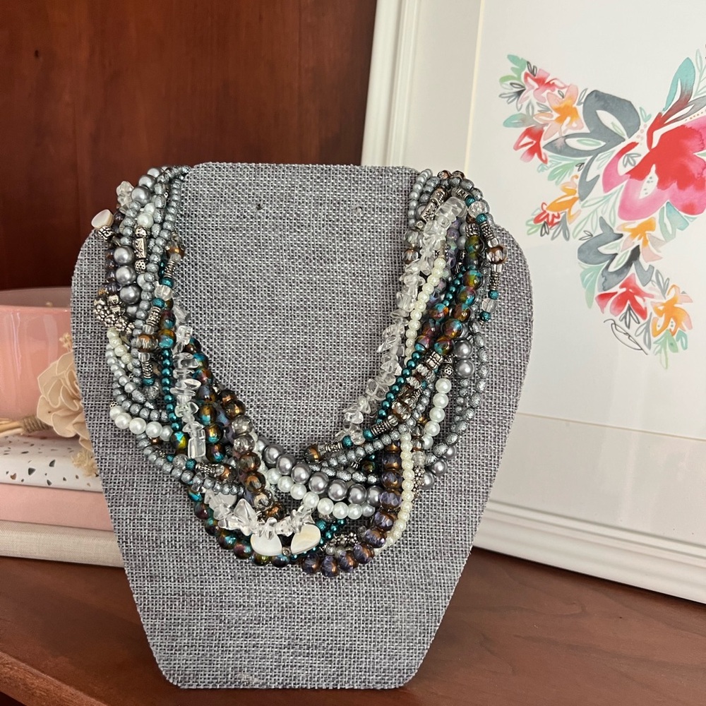 Multicolor Beaded Statement Necklace
